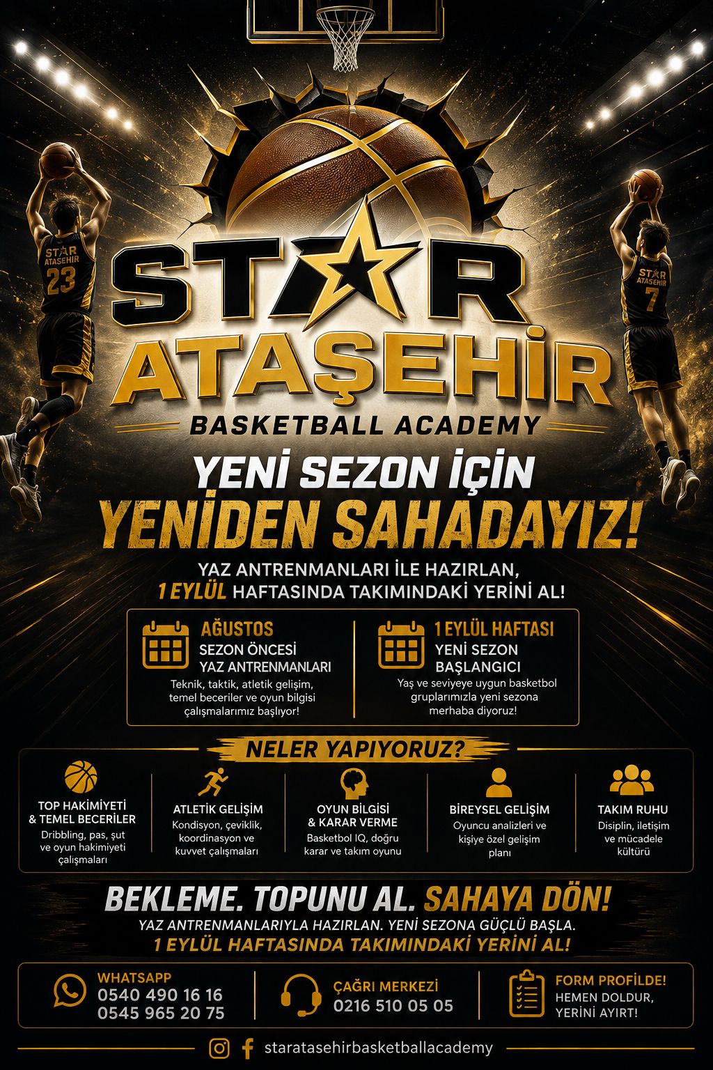 YENİ SEZON İÇİN YENİDEN SAHADAYIZ!